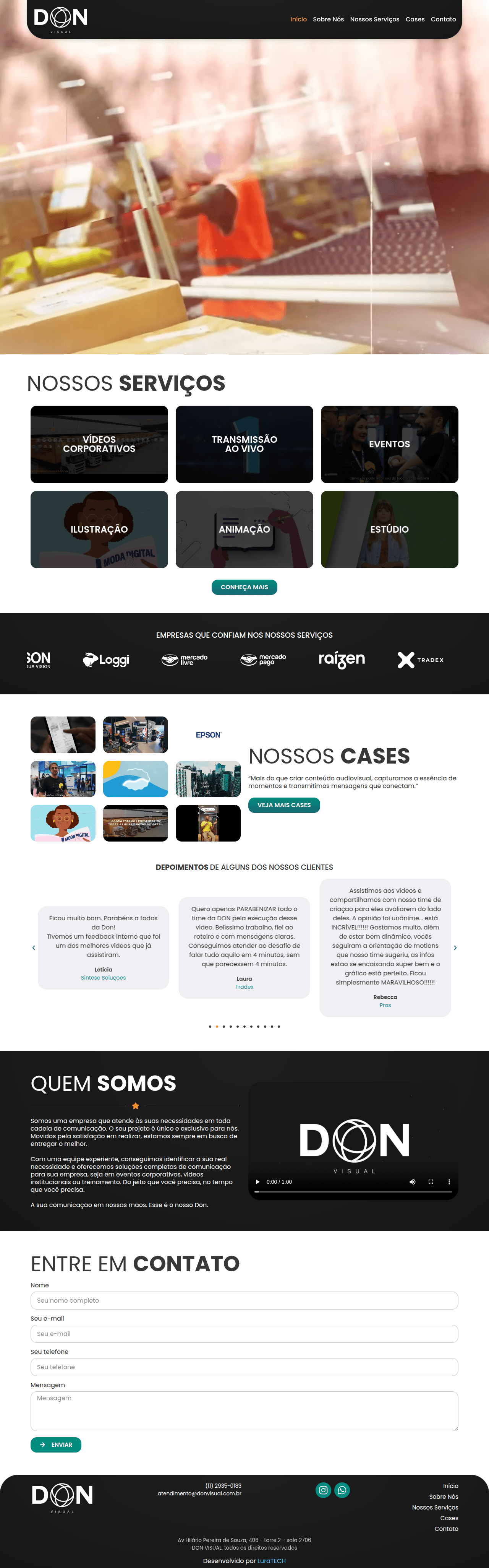 Don Visual - Site institucional